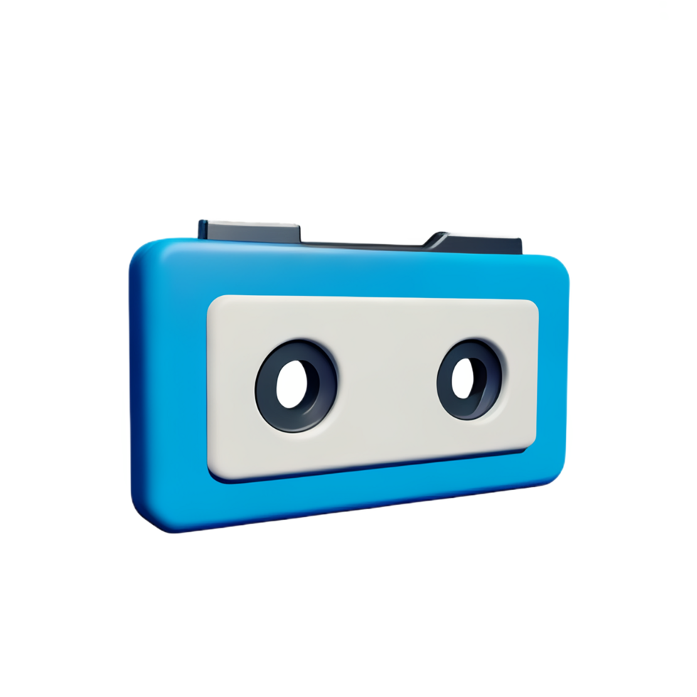 cassette tape 3d rendering icon illustration png