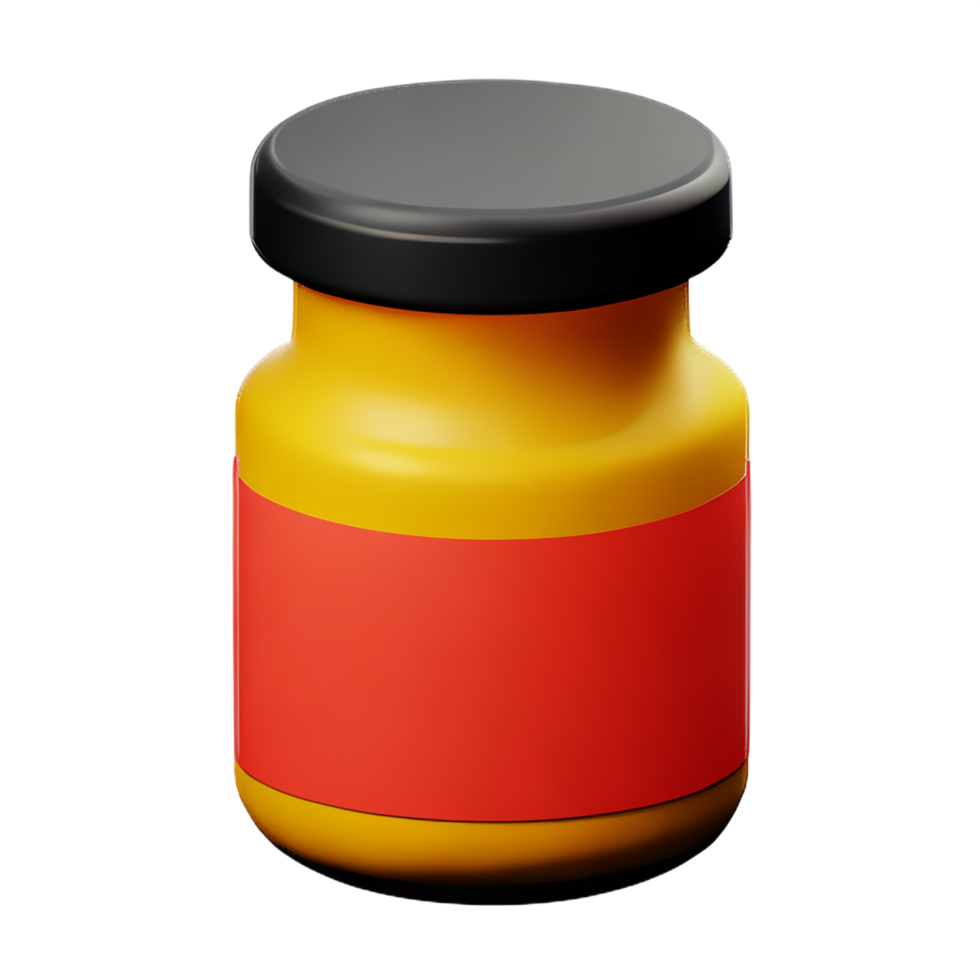 jar 3d rendering icon illustration png