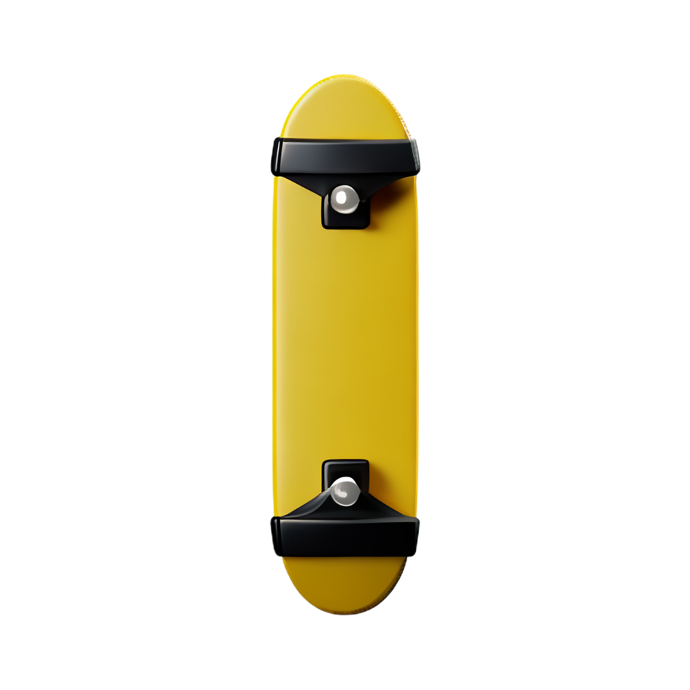 skateboard 3d rendering icon illustration png