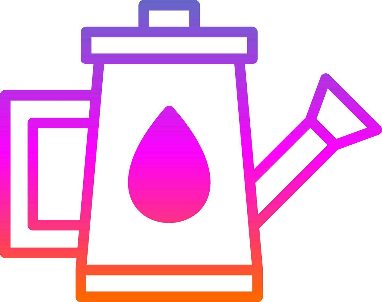 Watering Can Vector Icon Design