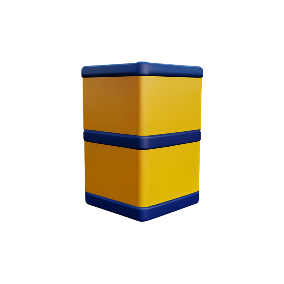 container 3d rendering icon illustration png