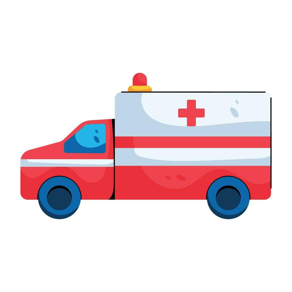 conceptos de ambulancia de moda vector