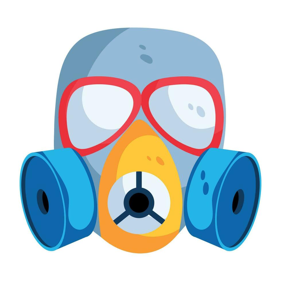 Trendy Nuclear Mask vector