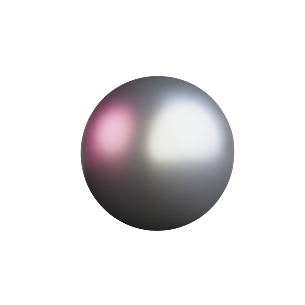 pearl 3d rendering icon illustration png