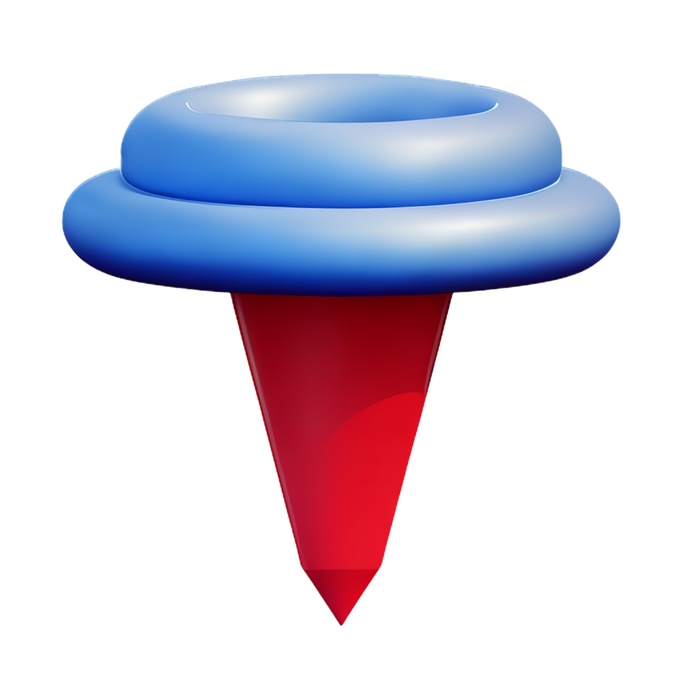 tornado 3d rendering icon illustration png