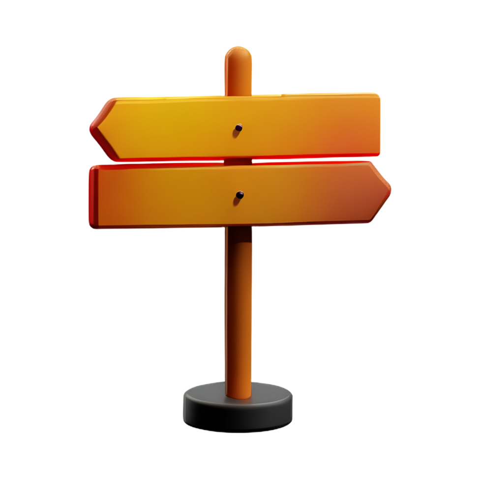 wood sign 3d rendering icon illustration png