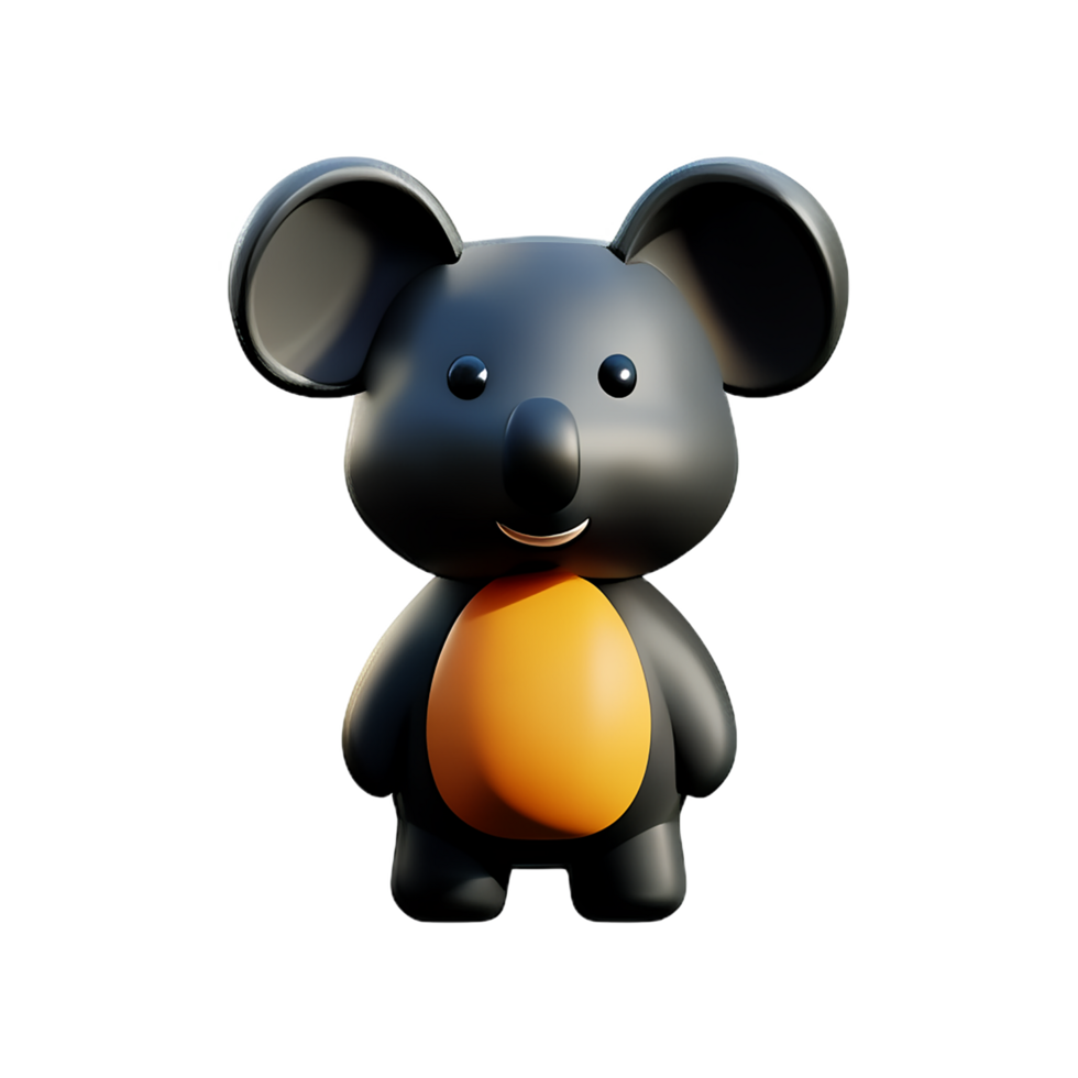 koala 3d rendering icon illustration png