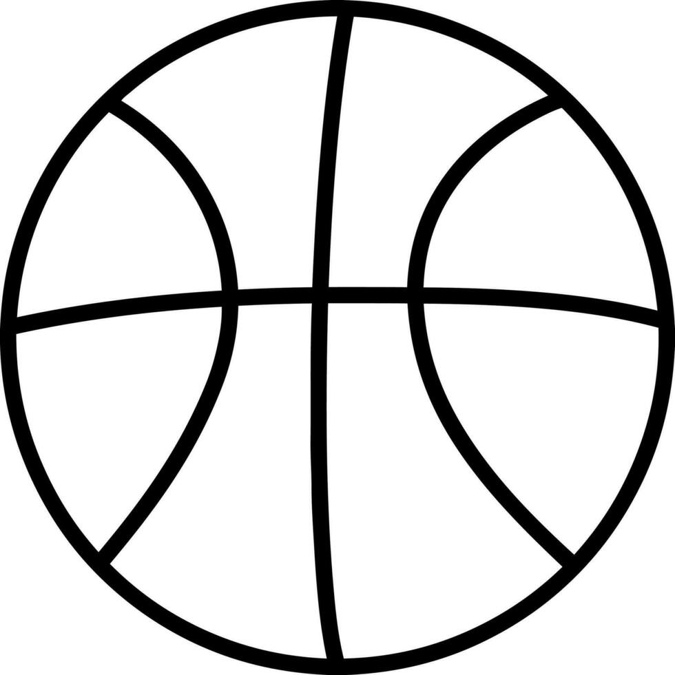 Basketball ball vector icon. Sports pictogram