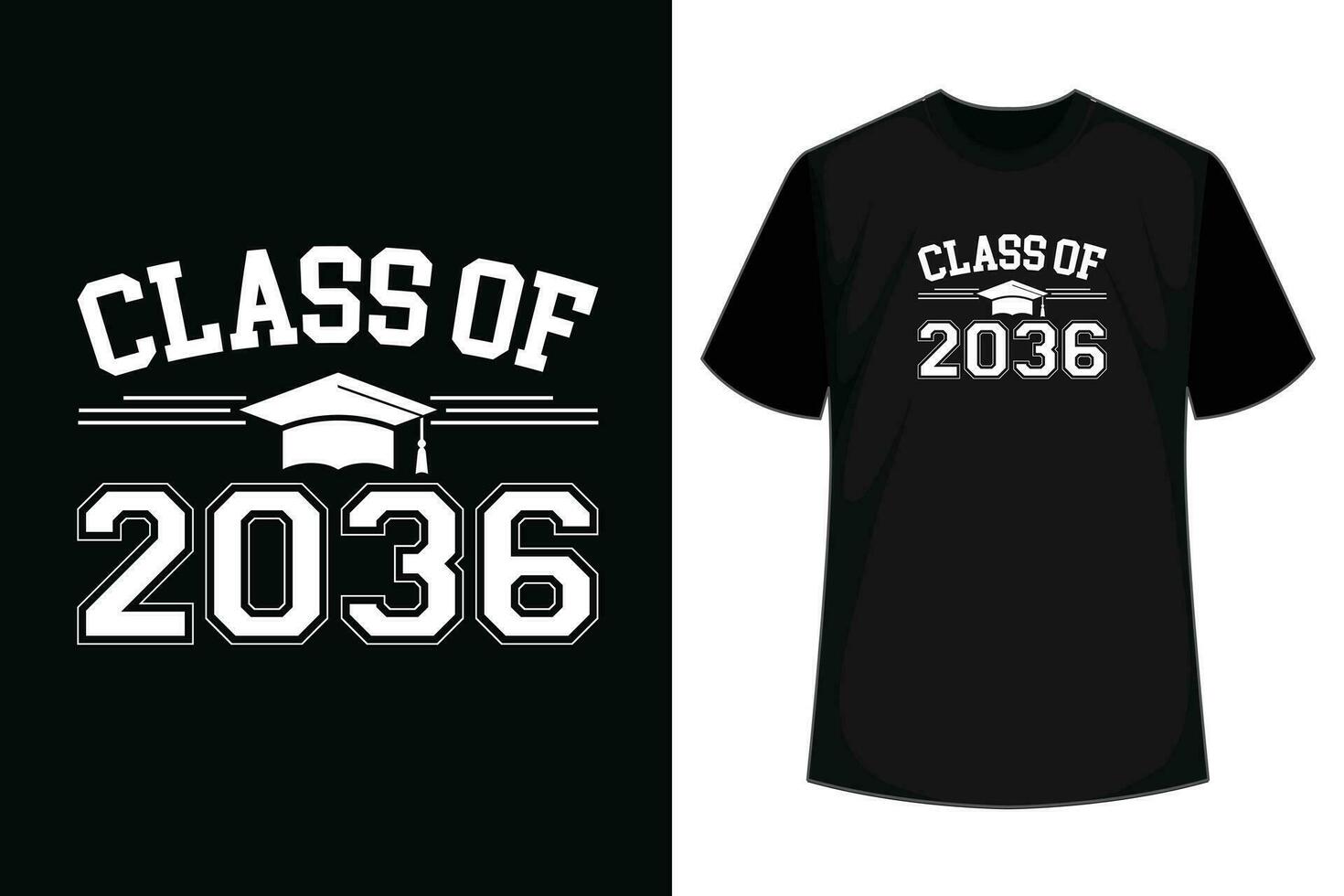 Class of 2036 Grow With Me First Day of School T-Shirt vector
