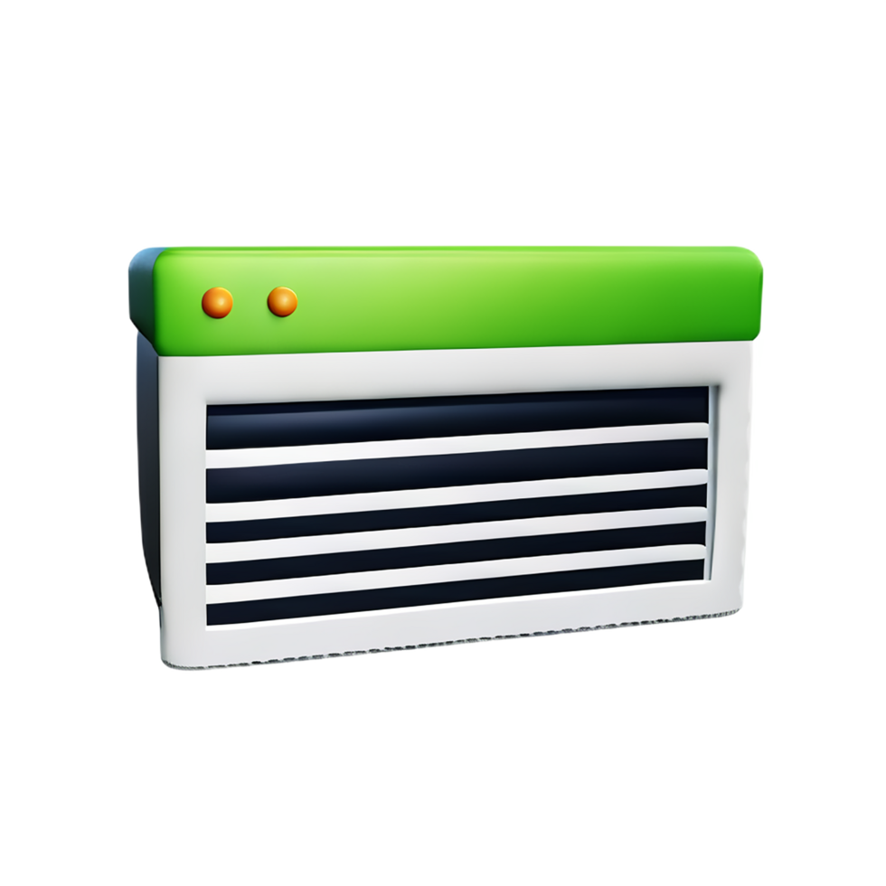 aire acondicionador 3d representación icono ilustración png