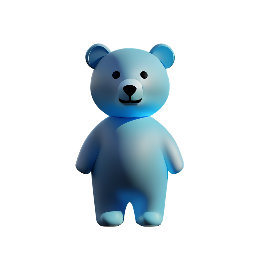 polar bear 3d rendering icon illustration png