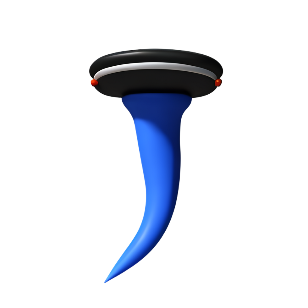 tornado 3d rendering icon illustration png