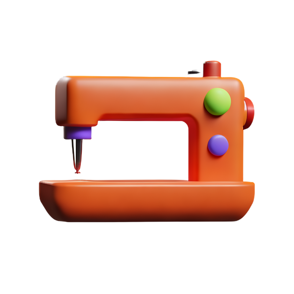 sewing 3d rendering icon illustration png