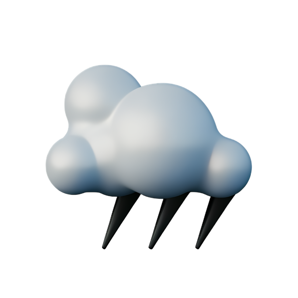 storm 3d rendering icon illustration png