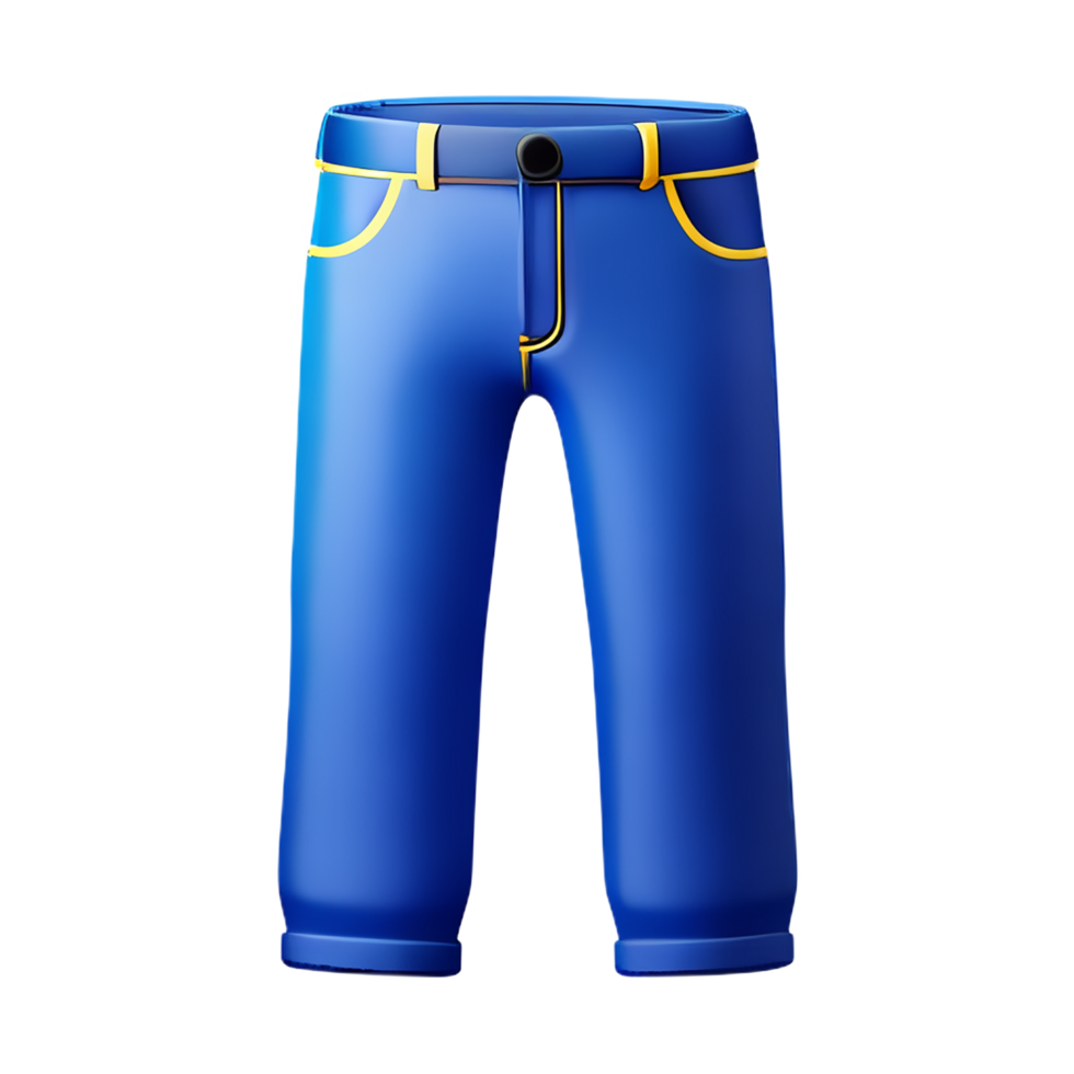 jeans 3d rendering icon illustration png