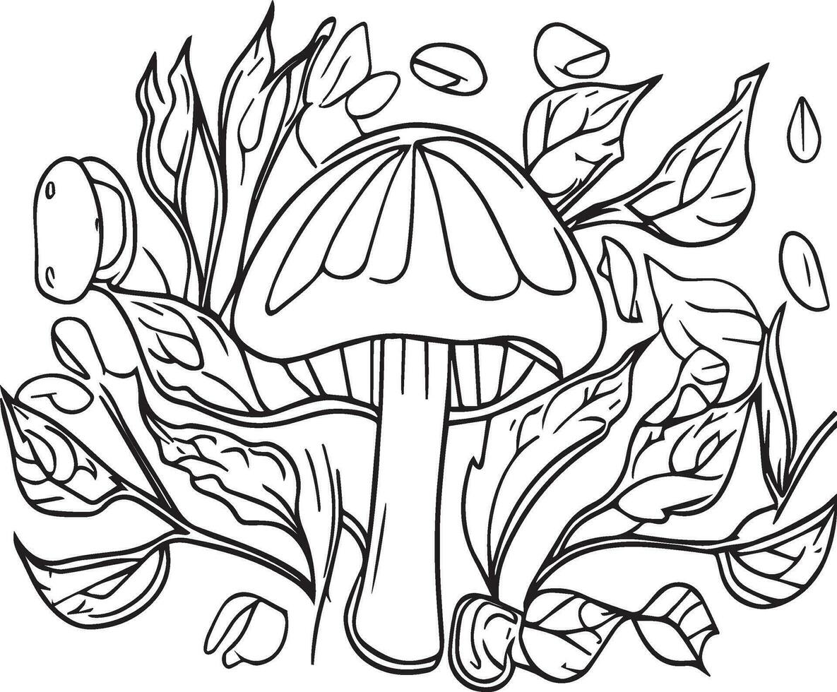 Hello Fall Coloring Sheets, Autumn  Fall Activities centrists coloring page, Autumn falling leaves, Vegetables, Pumpkin, Wheat, Grains, leaf, Bell paper, Food vector
