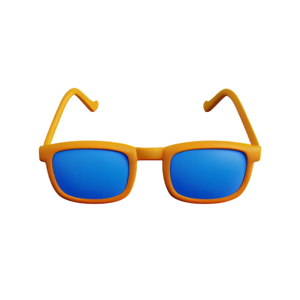 eye glasses 3d rendering icon illustration png