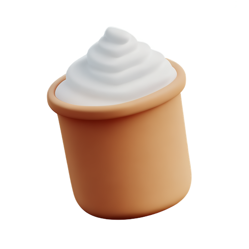 flour 3d rendering icon illustration png