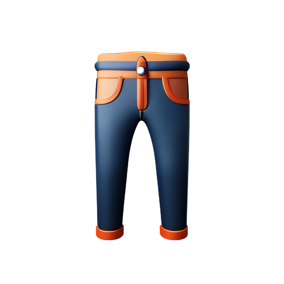 jeans 3d rendering icon illustration png