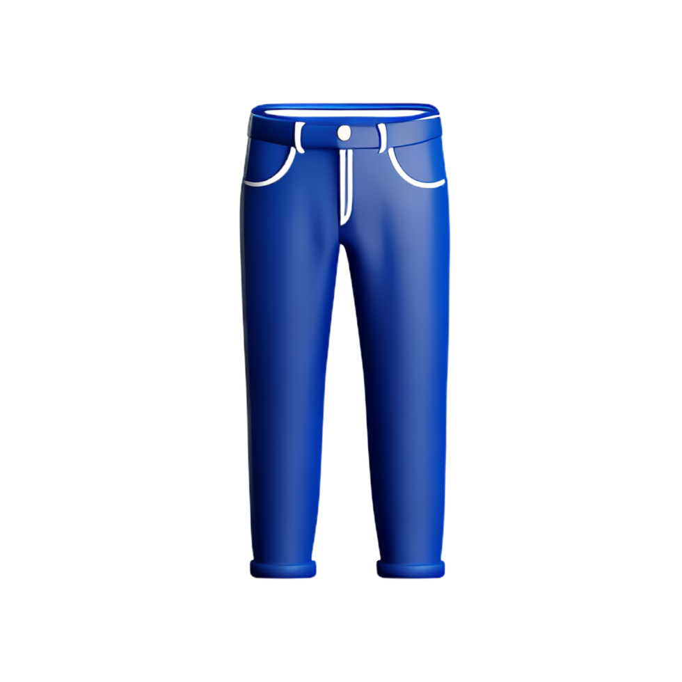 jeans 3d rendering icon illustration png