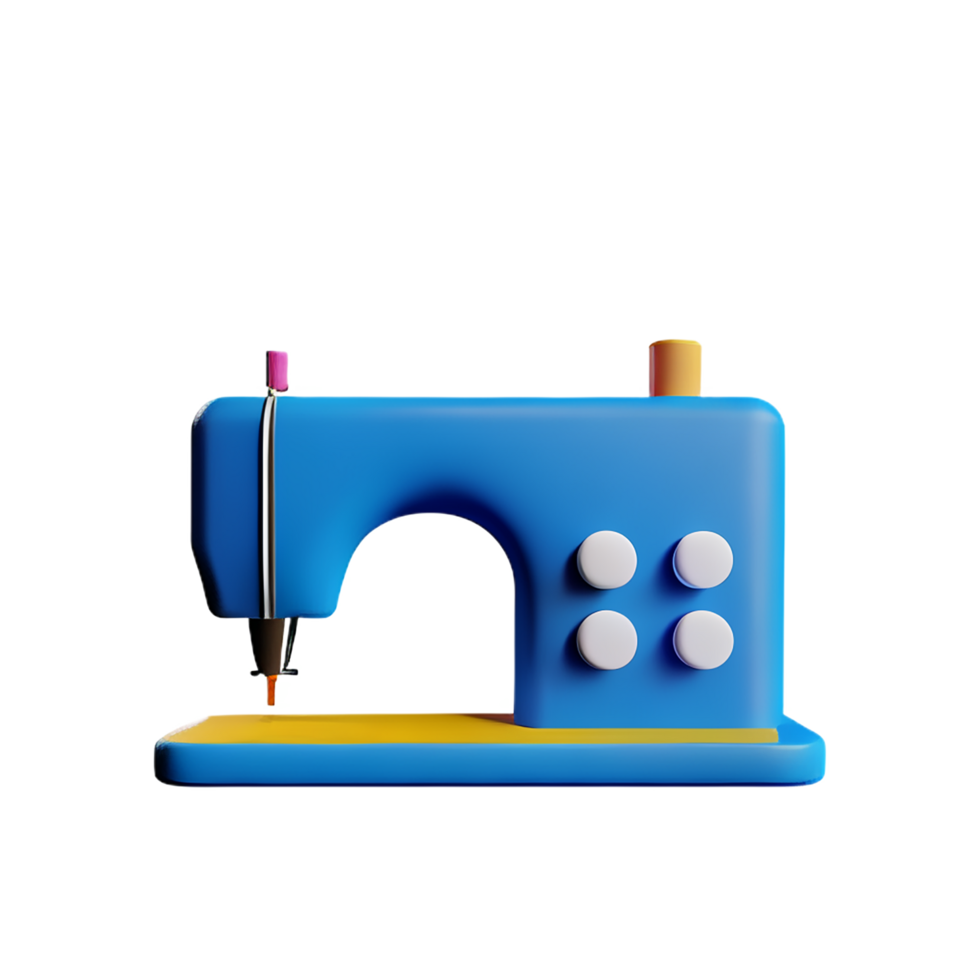 sewing 3d rendering icon illustration png