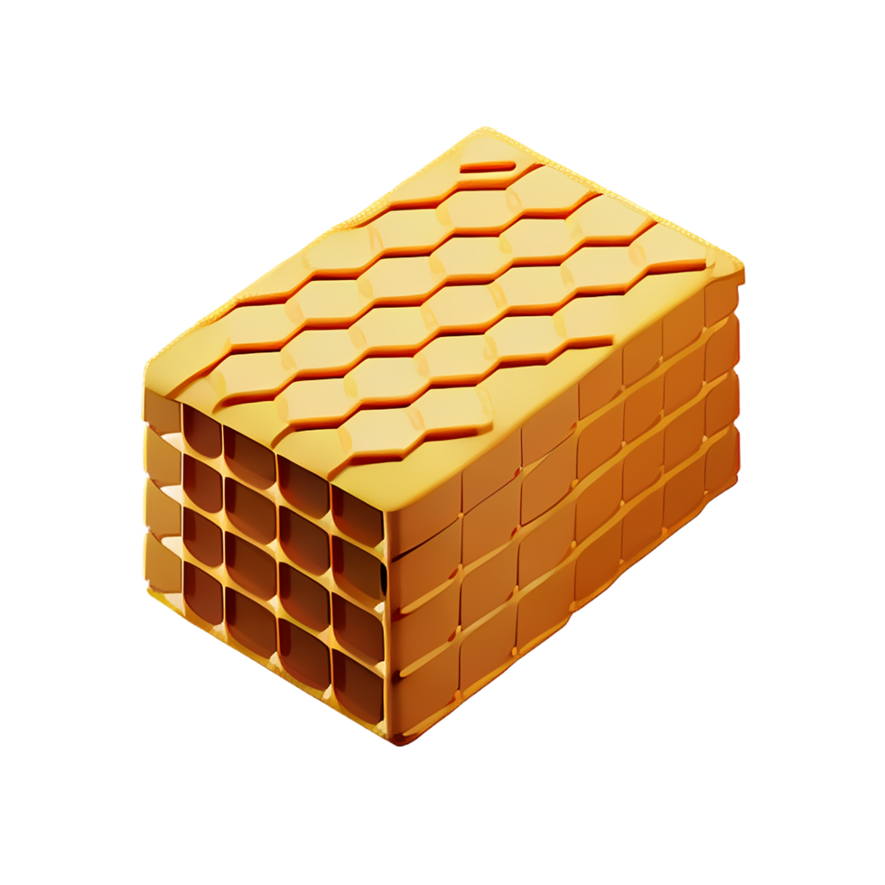 honeycomb 3d rendering icon illustration png