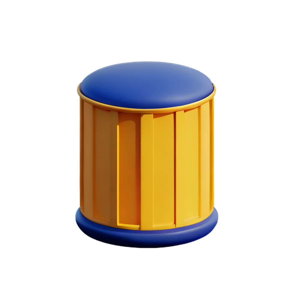 container 3d rendering icon illustration png