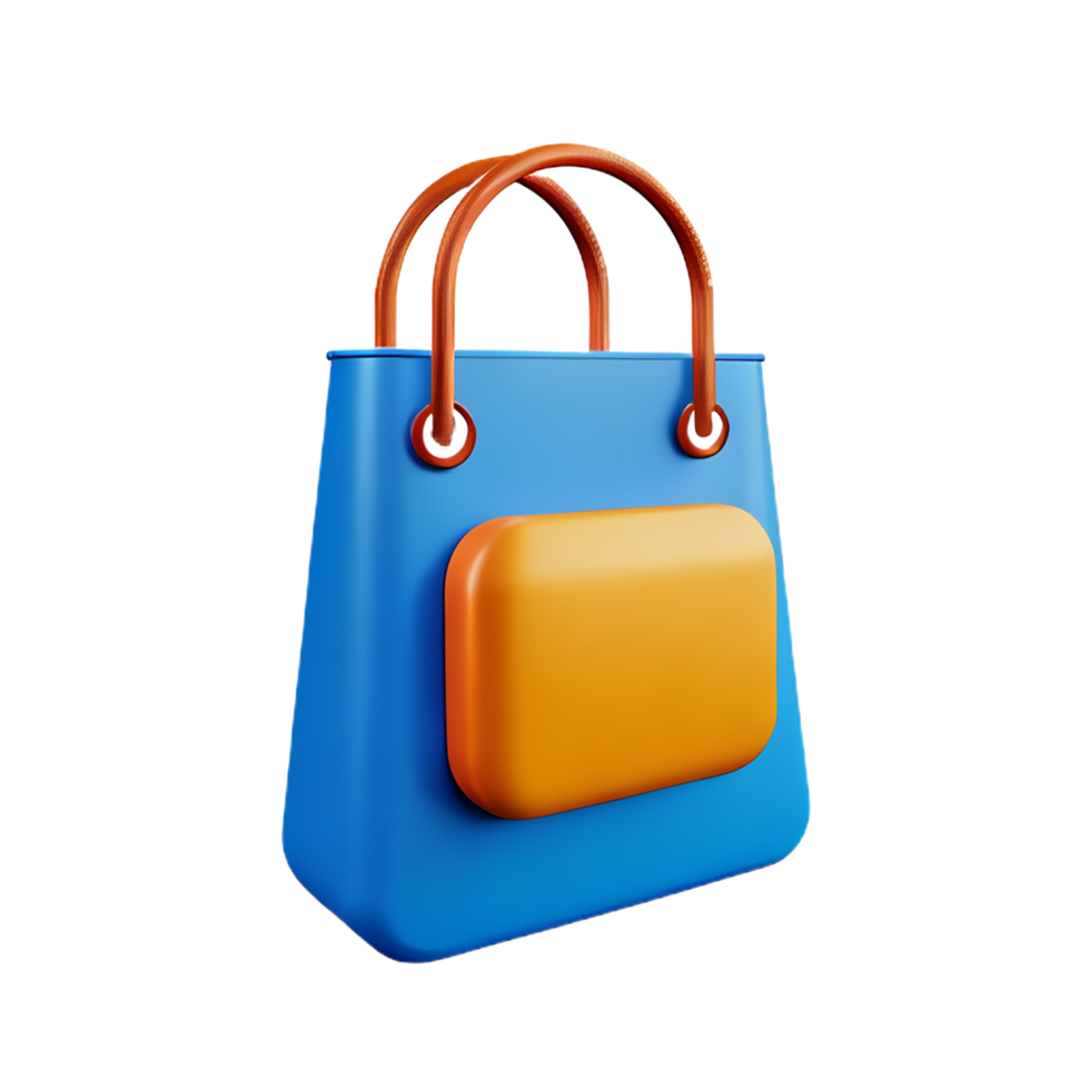 plastic bag 3d rendering icon illustration png