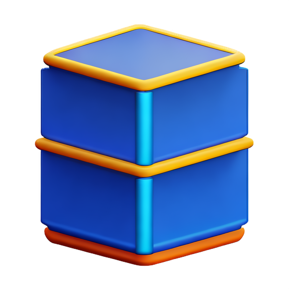 container 3d rendering icon illustration png