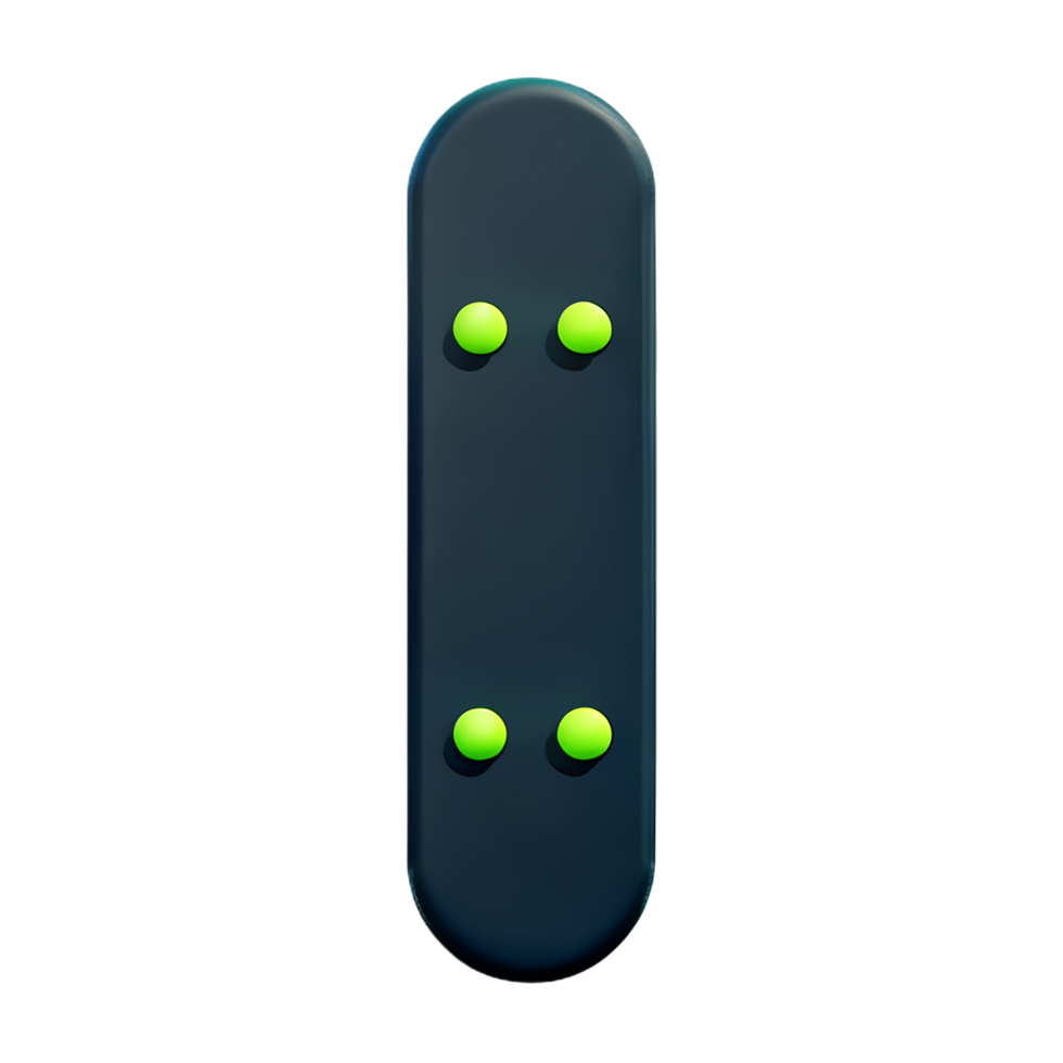 skateboard 3d rendering icon illustration png