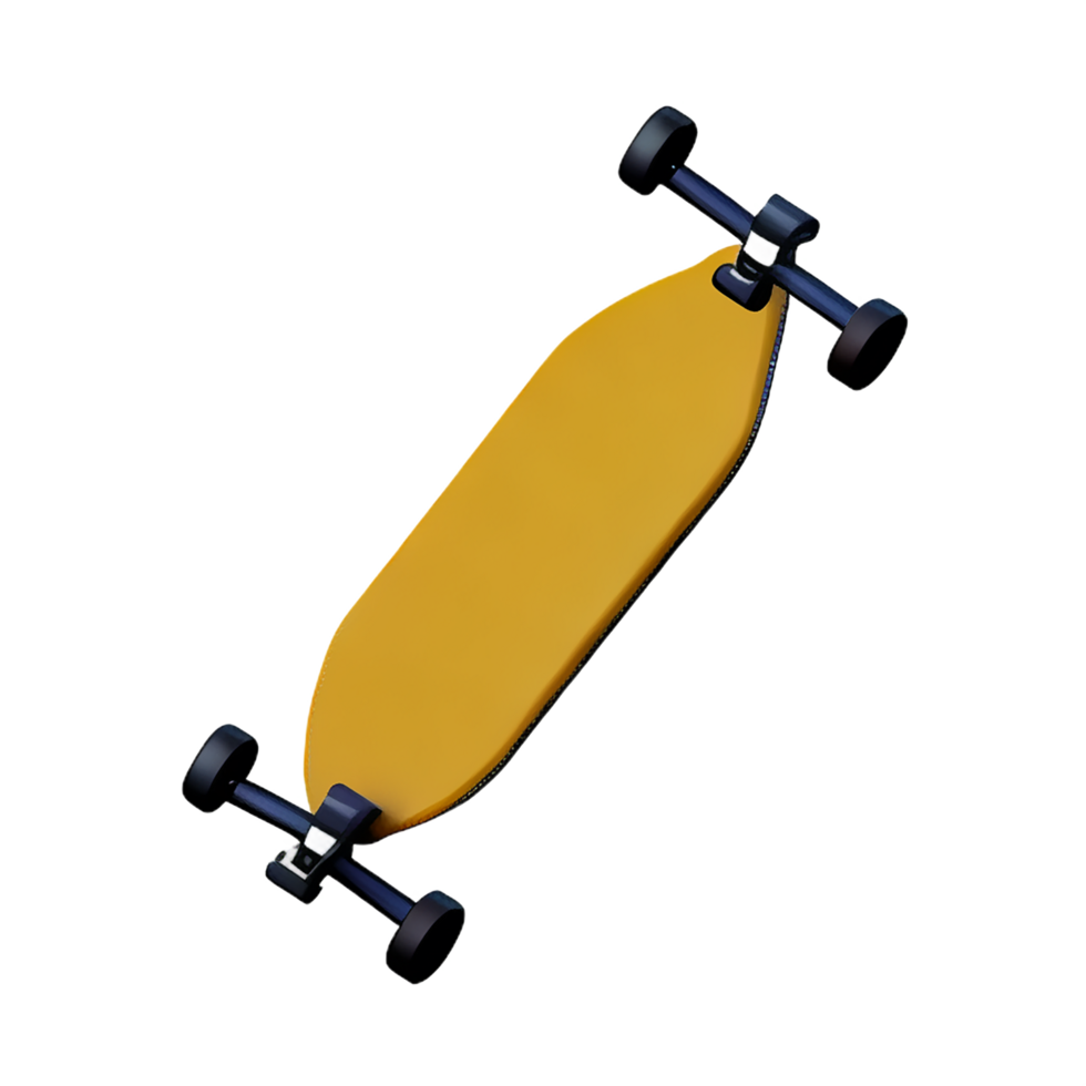 skateboard 3d rendering icon illustration png