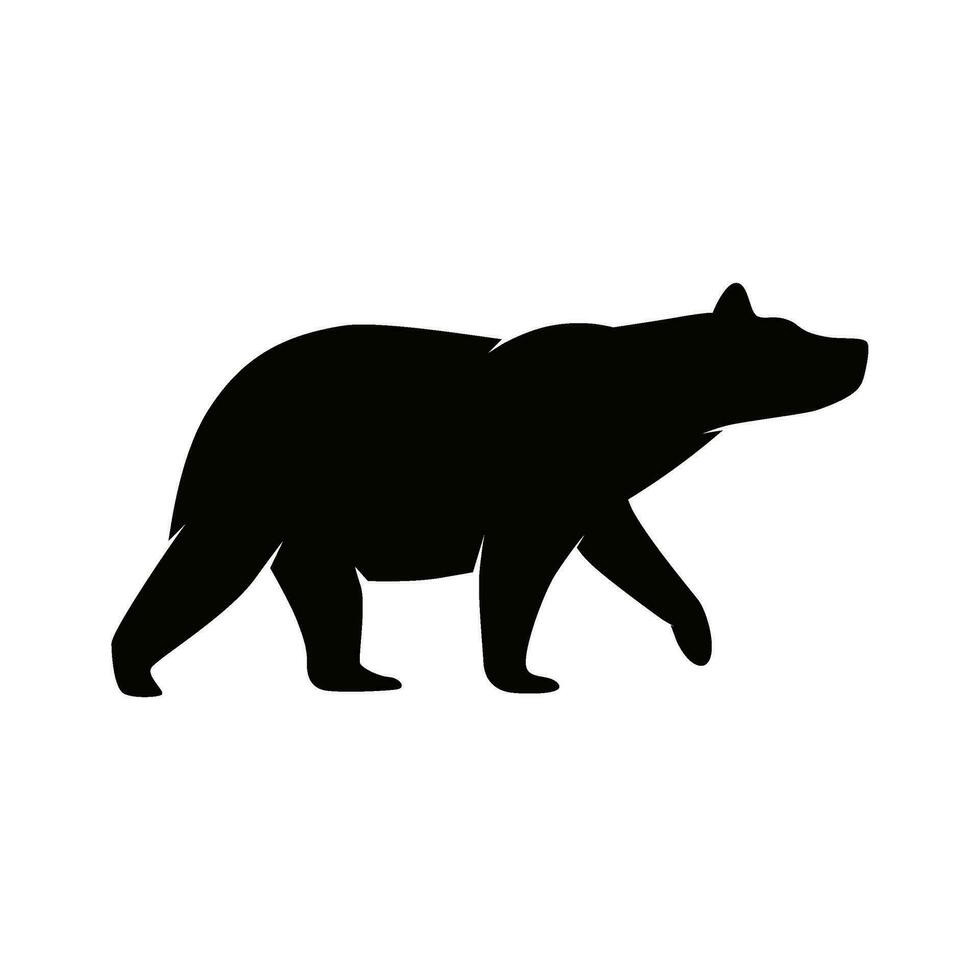 bear silhouette vector logo