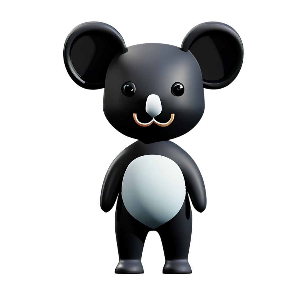 koala 3d rendering icon illustration png