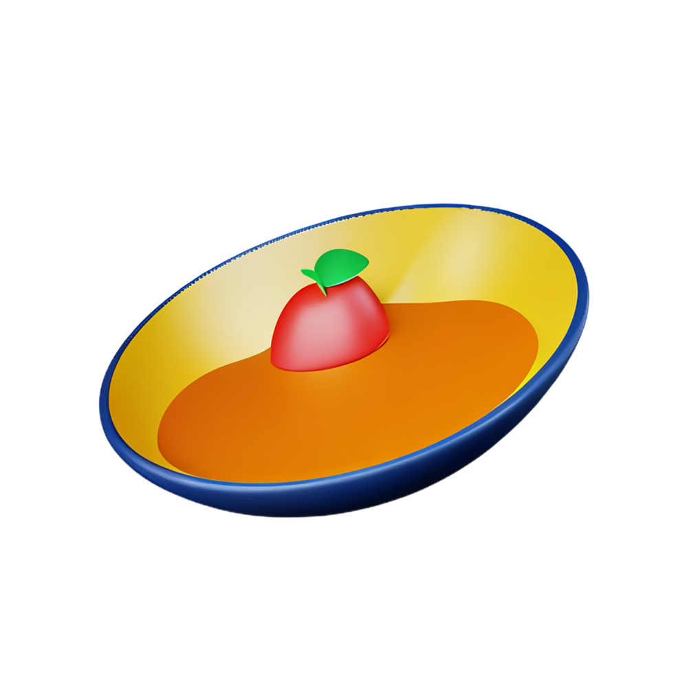 soup 3d rendering icon illustration png