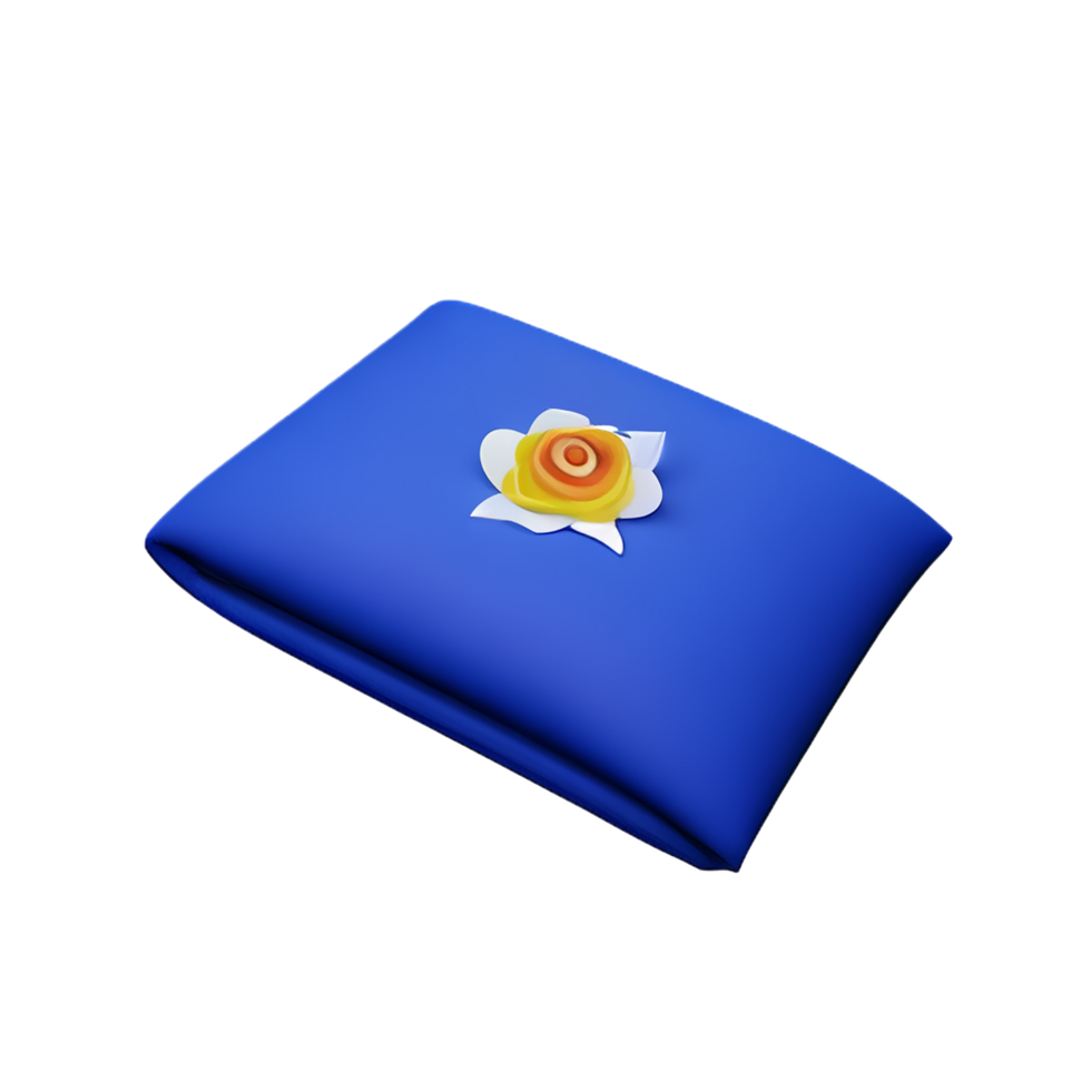 blanket 3d rendering icon illustration png
