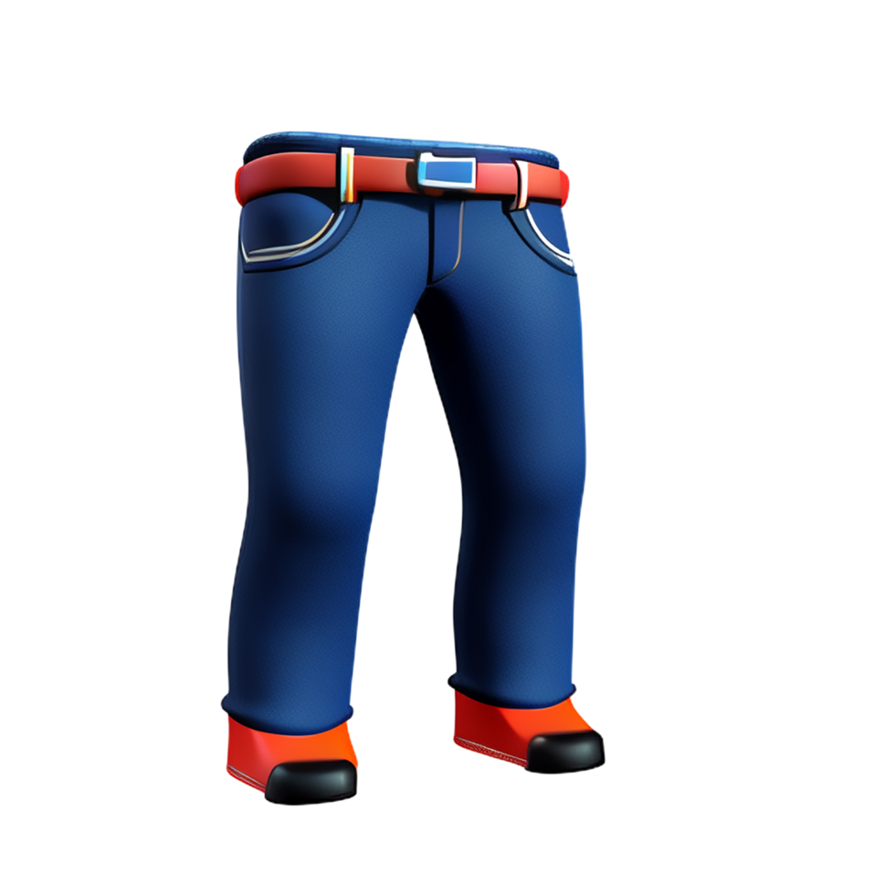 jeans 3d rendering icon illustration png