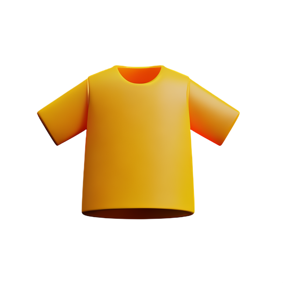 oversize shirt 3d rendering icon illustration png