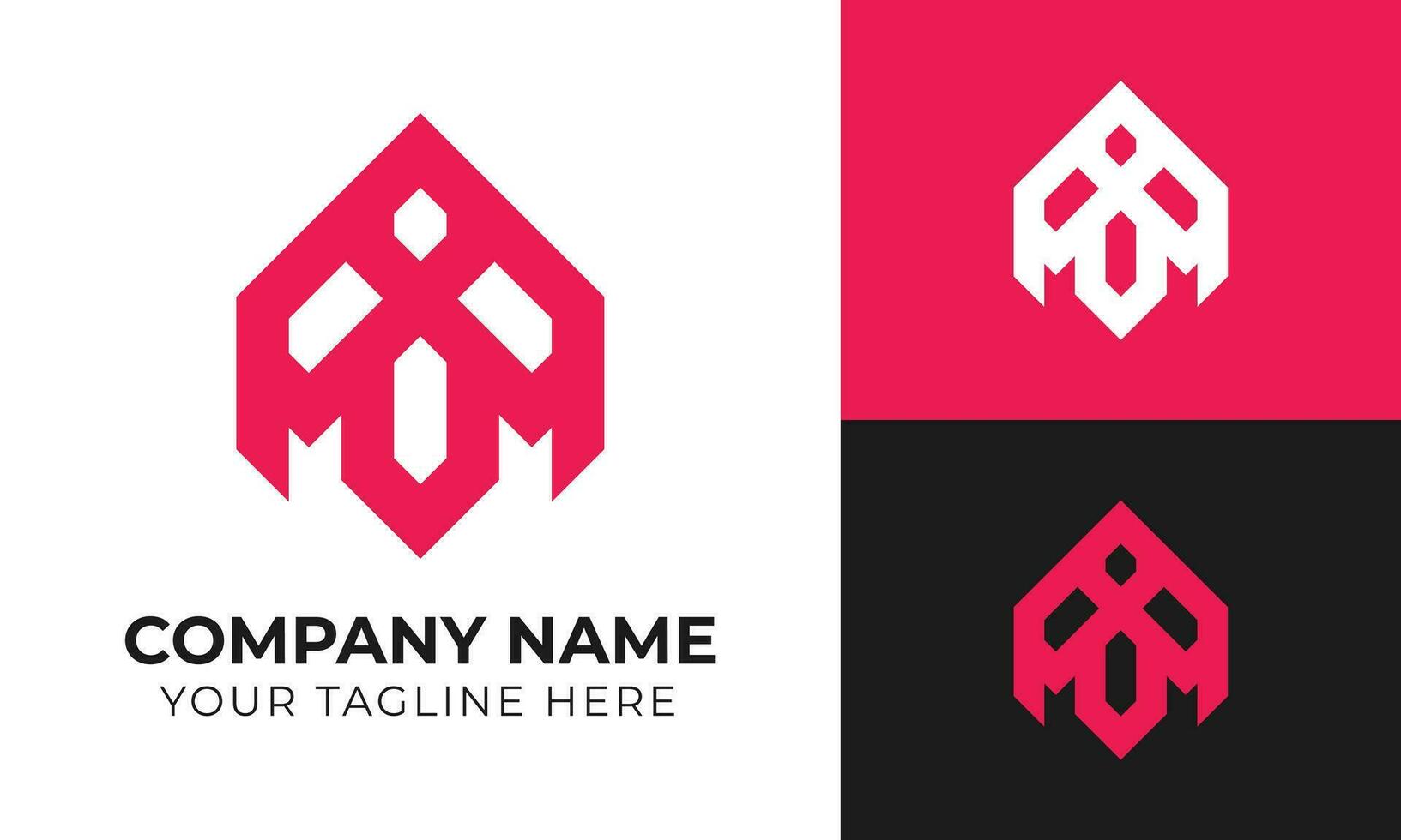 Professional creative modern real estate house and home logo design template Free Vector