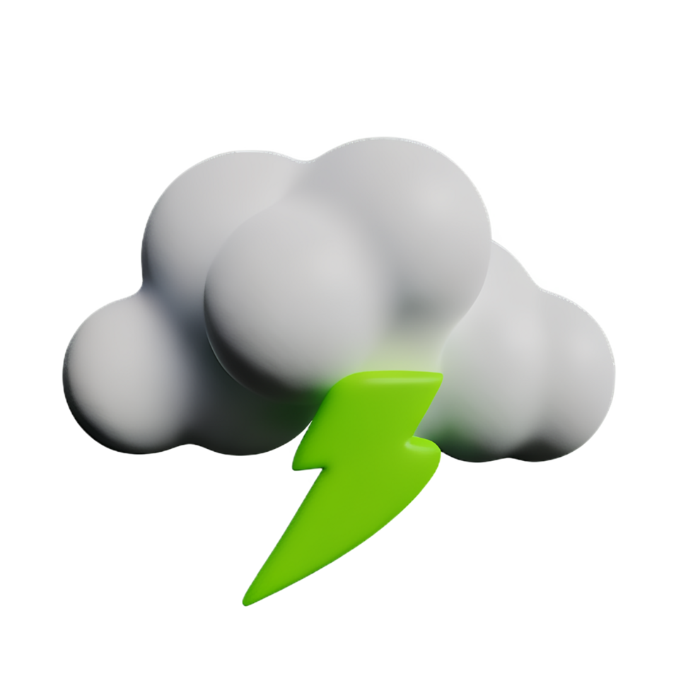 storm 3d rendering icon illustration png