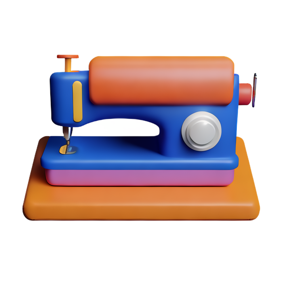 sewing 3d rendering icon illustration png