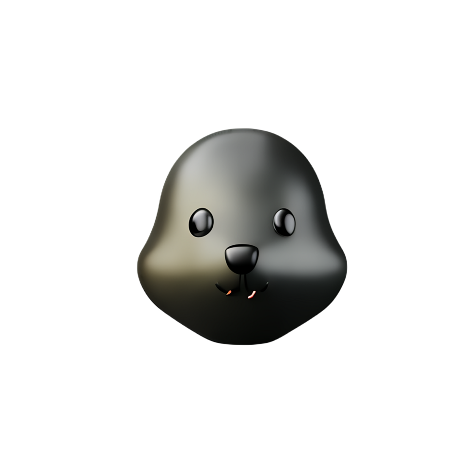 seal 3d rendering icon illustration png