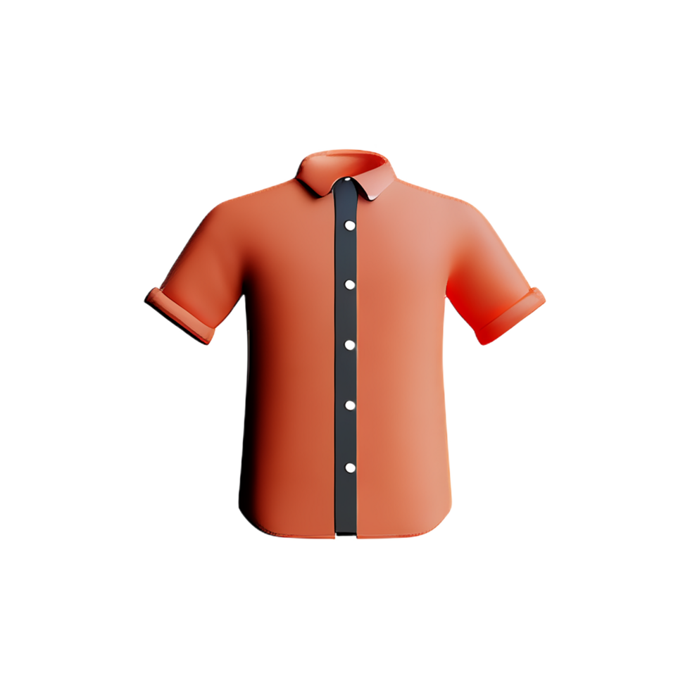oversize shirt 3d rendering icon illustration png