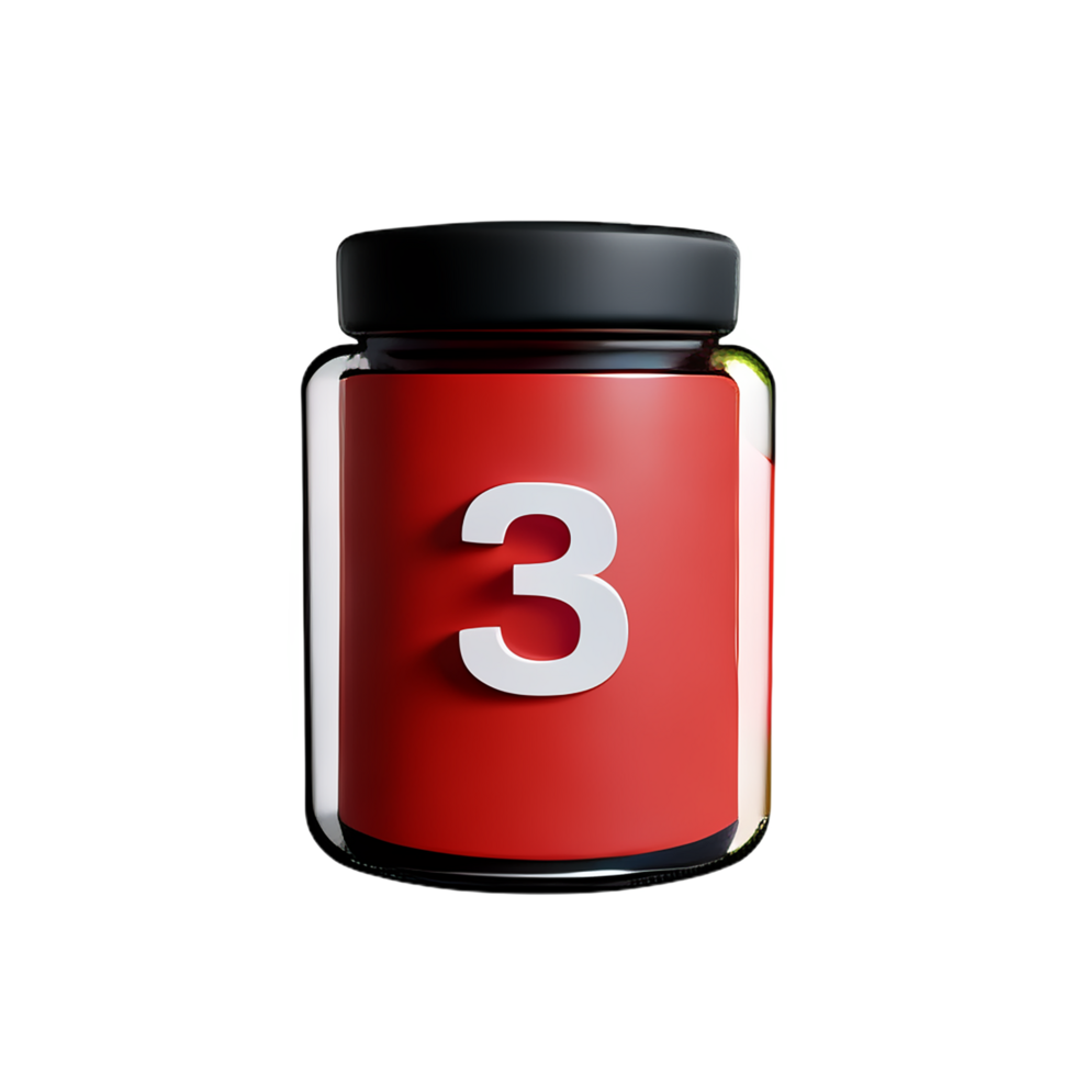 jar 3d rendering icon illustration png