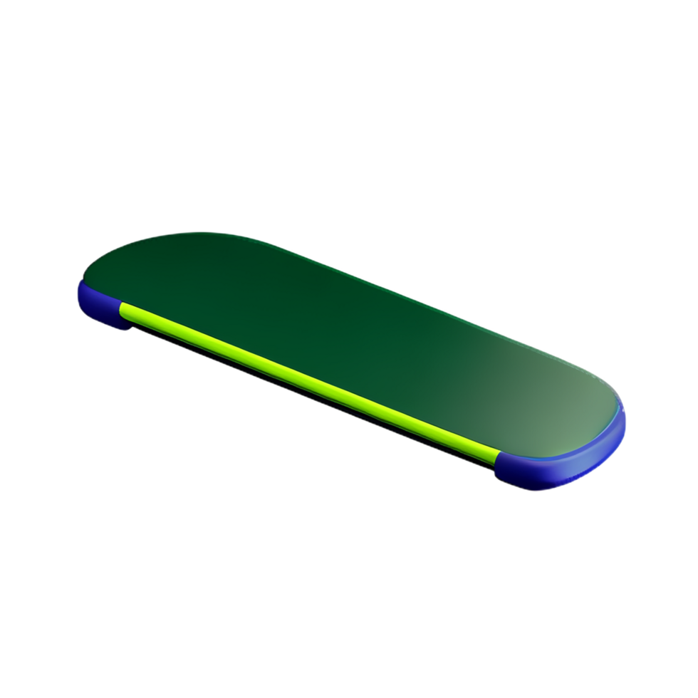 skateboard 3d rendering icon illustration png