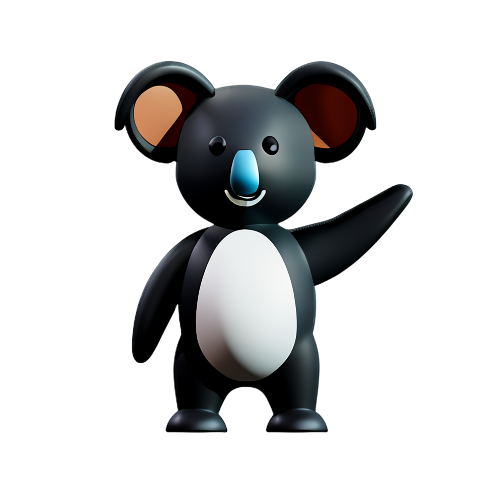 koala 3d rendering icon illustration png