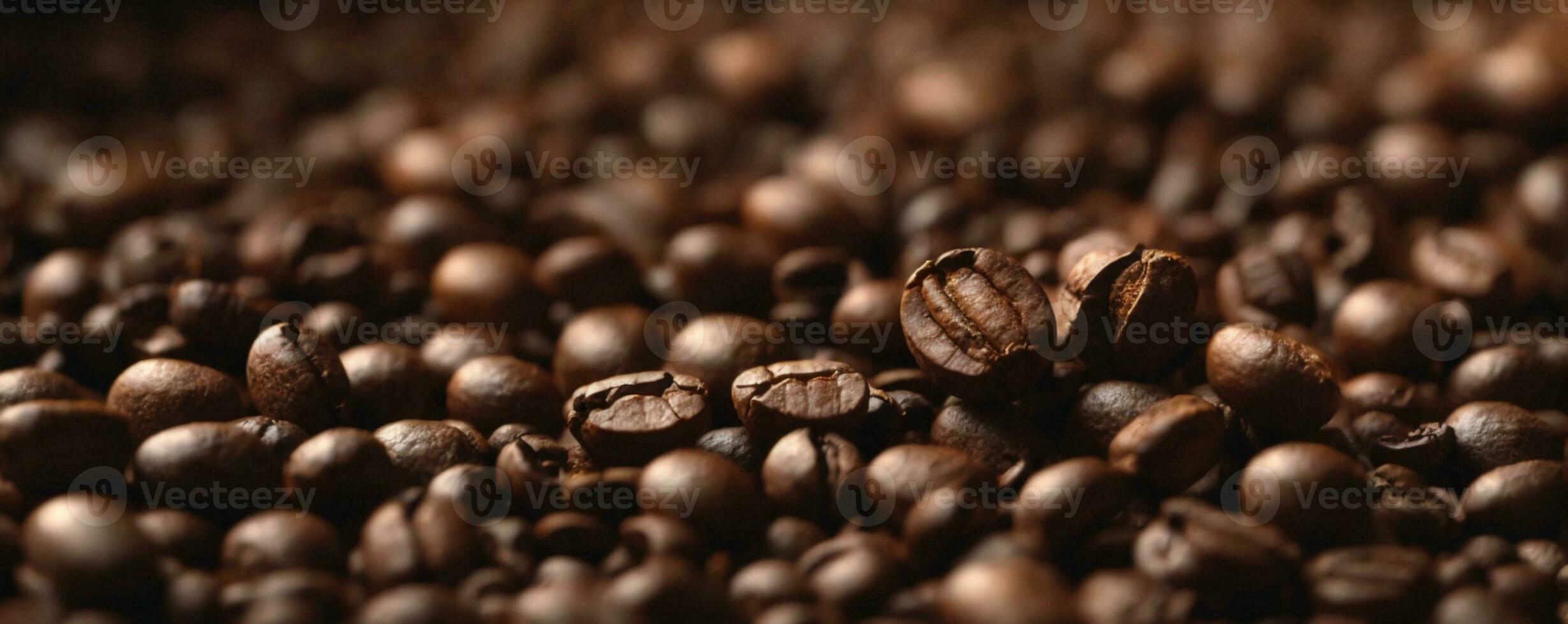 Coffe concept with coffee beans. AI generated photo