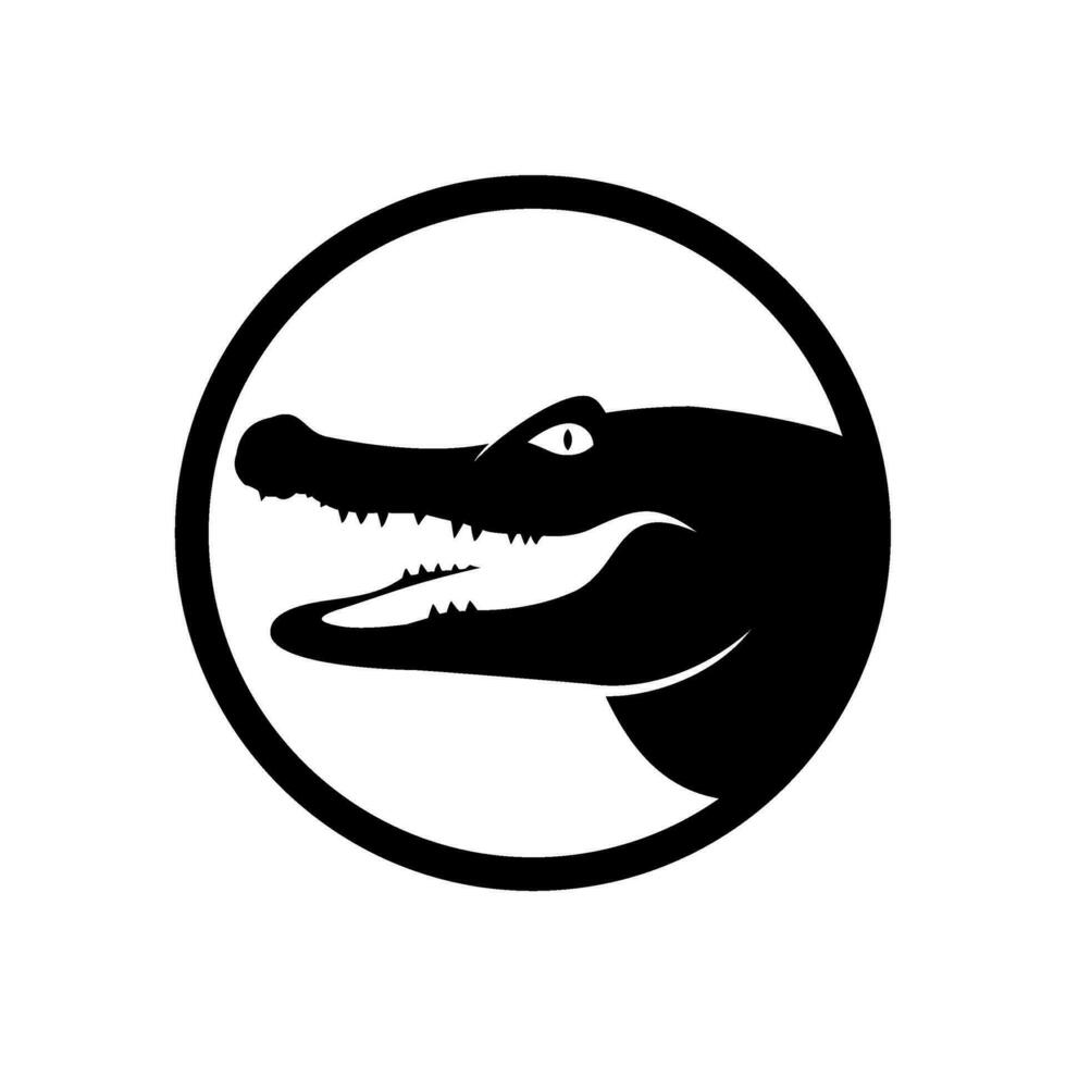 crocodile vector logo