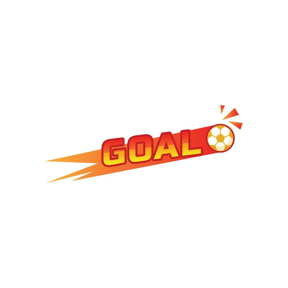 Soccer ball goal vector design template