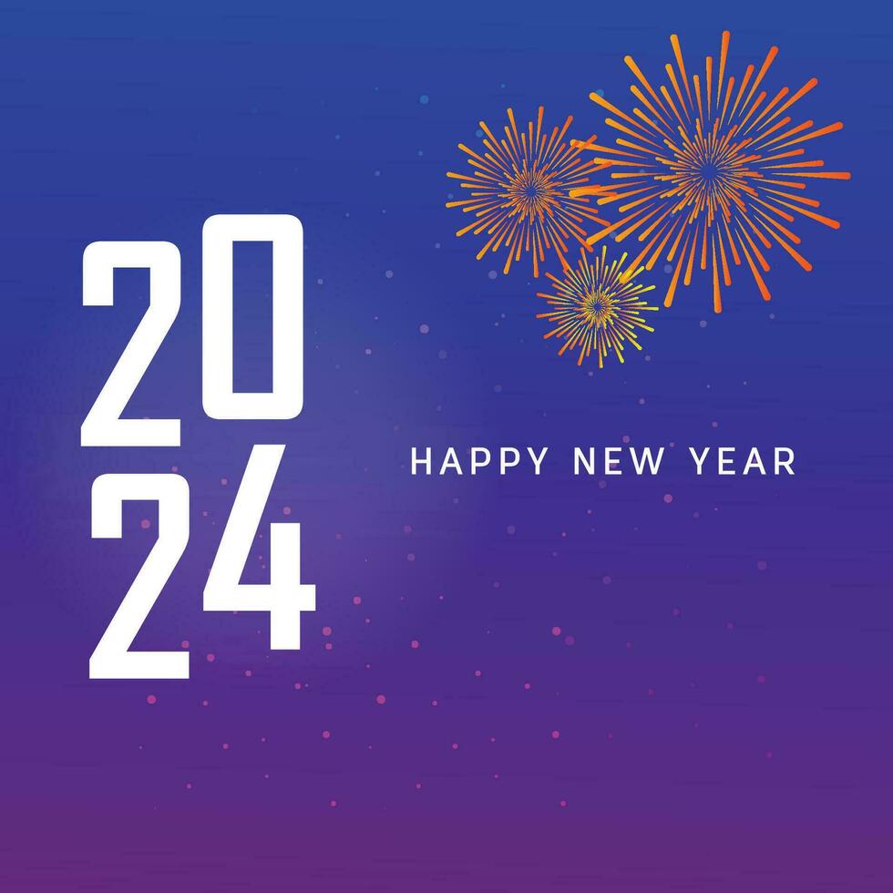 Happy new year 2024 background vector