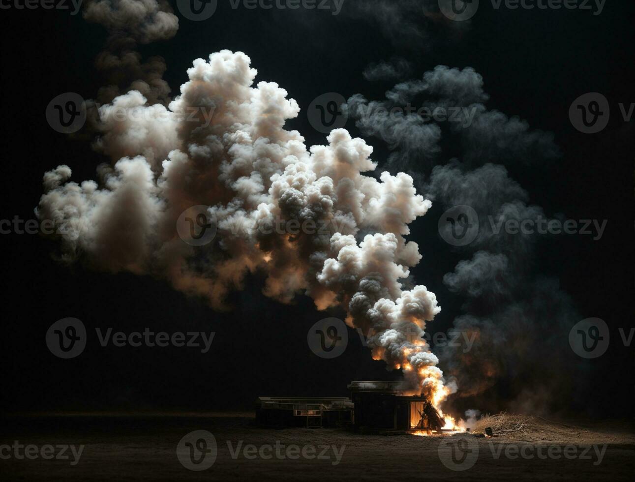 blanco fumar. ai generado foto